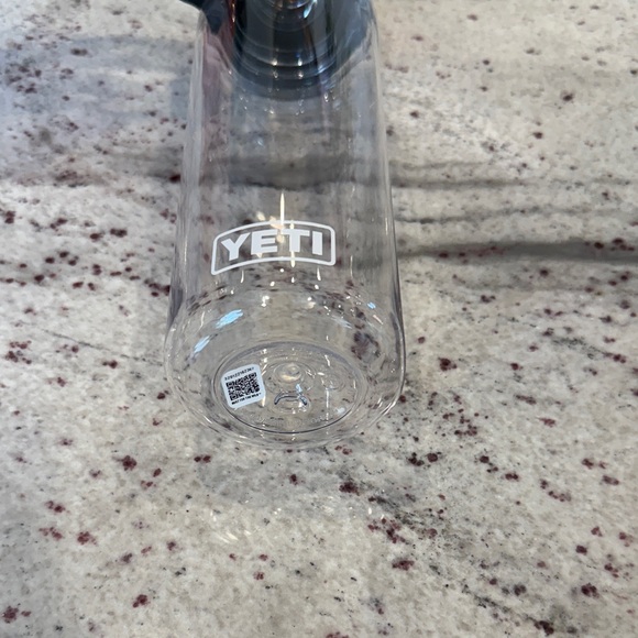 Yeti Transparent Bottle with Black Cap - Picture 2 of 3